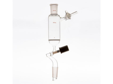 MSE PRO Dropping Filter Funnel, Filter 4mm High Vacuum Valve, Inner 24/40, 100mL, G2