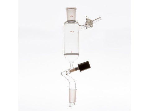 MSE PRO Dropping Filter Funnel, Filter 4mm High Vacuum Valve, Inner 24/40, 100mL, G3