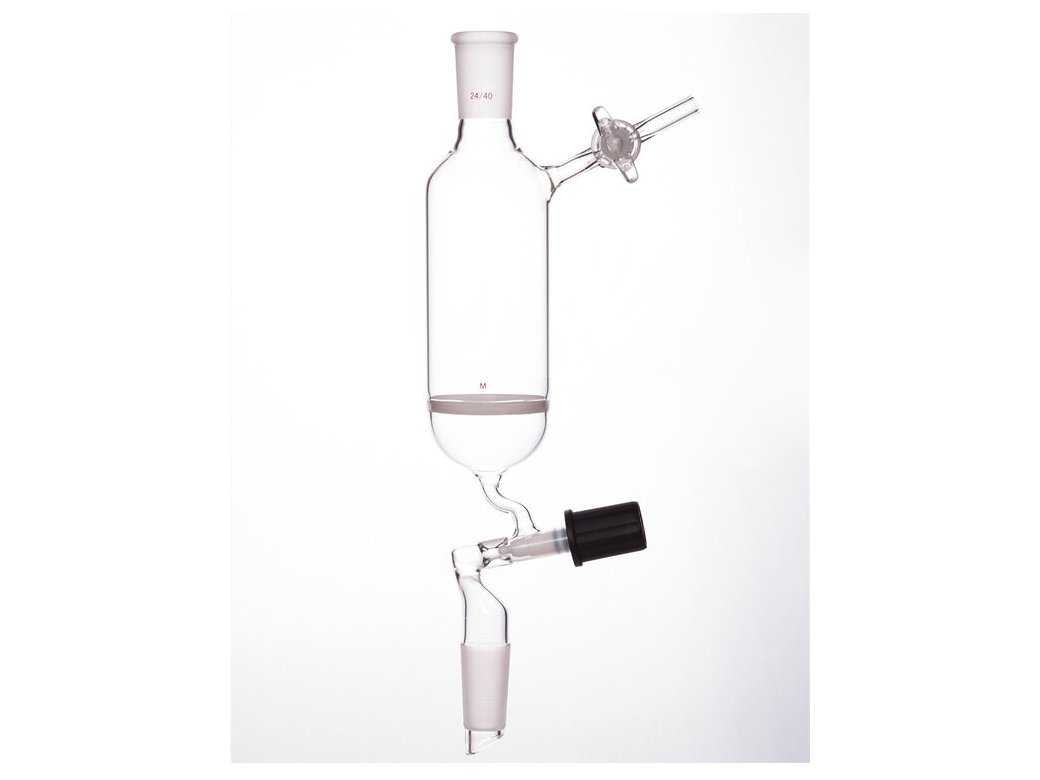 MSE PRO Dropping Filter Funnel, Filter 4mm High Vacuum Valve, Inner 24/40, 200mL, G3
