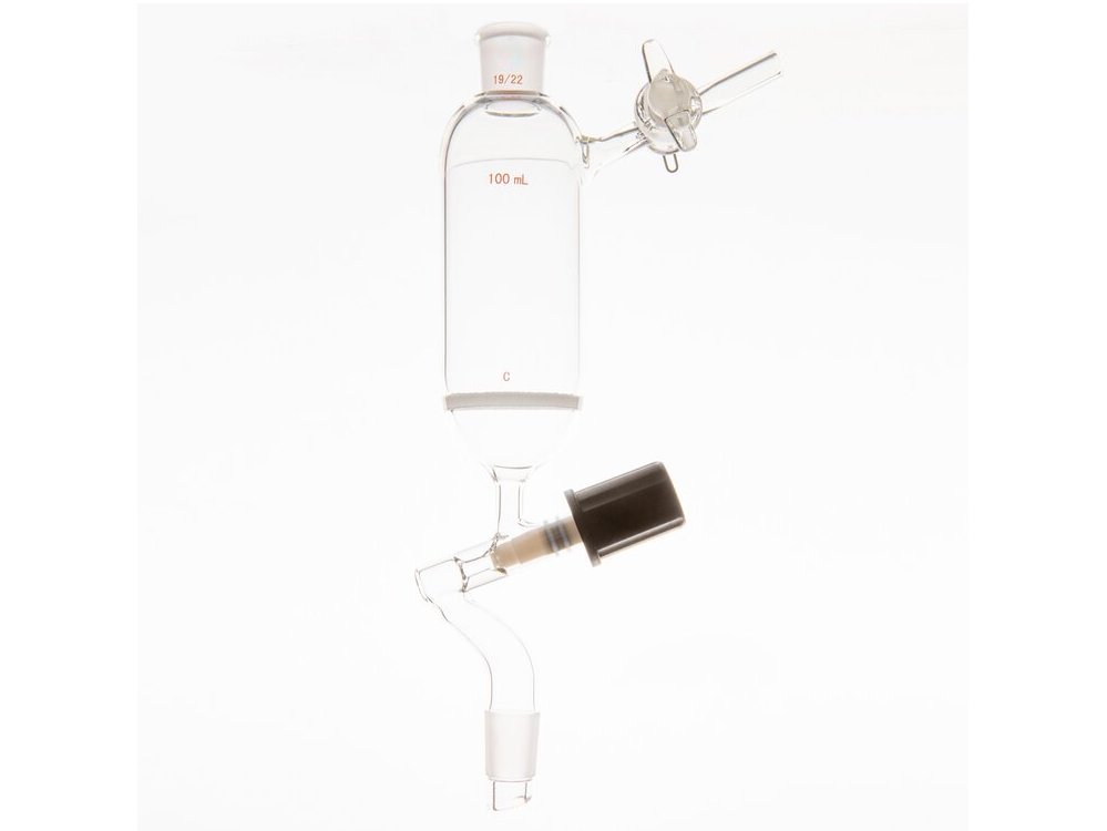 MSE PRO Dropping Filter Funnel, Filter 4mm High Vacuum Valve, Inner 19/22, 100mL, G2