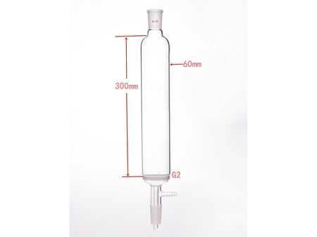MSE PRO Small-Mouth Vacuum Chromatography Column, Upper Mouth: 24/40, Tube Diameter: 60mm, Tube Length: 300mm, C