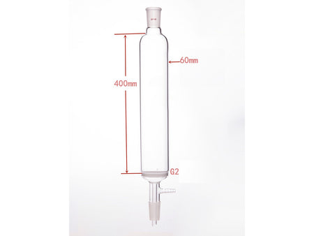 MSE PRO Small-Mouth Vacuum Chromatography Column, Upper Mouth: 24/40, Tube Diameter: 60mm, Tube Length: 400mm, C