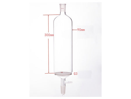 MSE PRO Small-Mouth Vacuum Chromatography Column, Upper Mouth: 24/40, Tube Diameter: 90mm, Tube Length: 300mm, M