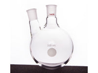 MSE PRO Thick Wall Slanted Two-Mouth Bottle, High Strength, Middle Grinding Mouth: 14/20, Side Grinding Mouth: 14/20, 250mL