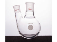 MSE PRO Thick Wall Slanted Two-Mouth Bottle, High Strength, Middle Grinding Mouth: 19/22, Side Grinding Mouth: 14/20, 100mL