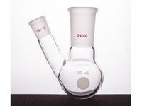 MSE PRO Thick Wall Slanted Two-Mouth Bottle, High Strength, Middle Grinding Mouth: 24/40, Side Grinding Mouth: 14/20, 50mL