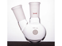 MSE PRO Thick Wall Slanted Two-Mouth Bottle, High Strength, Middle Grinding Mouth: 24/40, Side Grinding Mouth: 24/40, 100mL