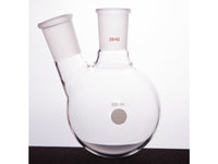 MSE PRO Thick Wall Slanted Two-Mouth Bottle, High Strength, Middle Grinding Mouth: 29/42, Side Grinding Mouth: 29/42, 500mL