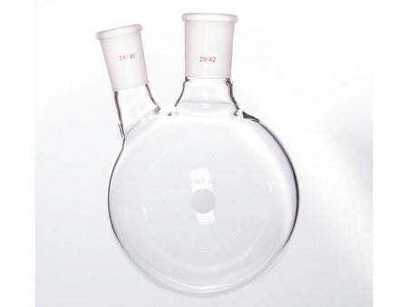 MSE PRO Thick Wall Slanted Two-Mouth Bottle, High Strength, Middle Grinding Mouth: 29/42, Side Grinding Mouth: 24/40, 1000mL