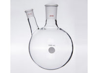 MSE PRO Thick Wall Slanted Two-Mouth Bottle, High Strength, Middle Grinding Mouth: 29/42, Side Grinding Mouth: 19/22, 1000mL