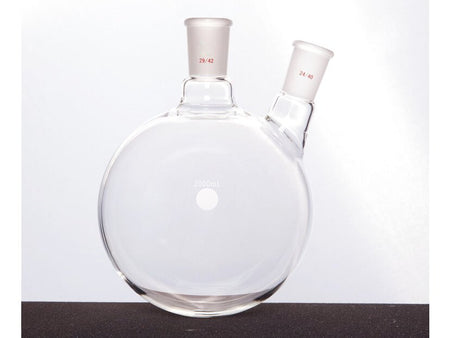 MSE PRO Thick Wall Slanted Two-Mouth Bottle, High Strength, Middle Grinding Mouth: 29/42, Side Grinding Mouth: 24/40, 2000mL
