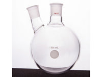 MSE PRO Thick Wall Slanted Two-Mouth Bottle, High Strength, Middle Grinding Mouth: 19/22, Side Grinding Mouth: 19/22, 500mL