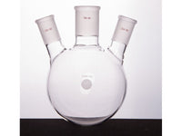 MSE PRO Slanted Three-Mouth Ball Bottle, Thick Wall and High Strength, Middle Grinding Mouth: 34/45, Side Grinding Mouth: 24/40, 1000mL