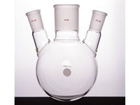 MSE PRO Slanted Three-Mouth Ball Bottle, Thick Wall and High Strength, Middle Grinding Mouth: 45/50, Side Grinding Mouth: 24/40, 1000mL