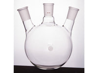 MSE PRO Slanted Three-Mouth Ball Bottle, Thick Wall and High Strength, Middle Grinding Mouth: 29/42, Side Grinding Mouth: 29/42, 2000mL