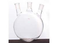 MSE PRO Slanted Three-Mouth Ball Bottle, Thick Wall and High Strength, Middle Grinding Mouth: 29/42, Side Grinding Mouth: 29/42, 5000mL