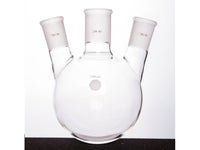 MSE PRO Slanted Three-Mouth Ball Bottle, Thick Wall and High Strength, Middle Grinding Mouth: 34/45, Side Grinding Mouth: 29/42, 1000mL