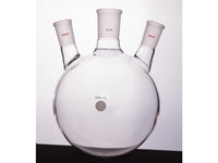 MSE PRO Slanted Three-Mouth Ball Bottle, Thick Wall and High Strength, Middle Grinding Mouth: 34/45, Side Grinding Mouth: 29/42, 2000mL