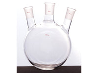 MSE PRO Slanted Three-Mouth Ball Bottle, Thick Wall and High Strength, Middle Grinding Mouth: 34/45, Side Grinding Mouth: 29/42, 3000mL