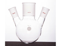 MSE PRO Slanted Three-Mouth Ball Bottle, Thick Wall and High Strength, Middle Grinding Mouth: 45/50, Side Grinding Mouth: 29/42, 500mL