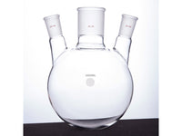 MSE PRO Slanted Three-Mouth Ball Bottle, Thick Wall and High Strength, Middle Grinding Mouth: 45/50, Side Grinding Mouth: 24/40, 3000mL