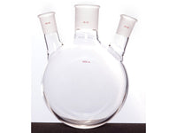 MSE PRO Slanted Three-Mouth Ball Bottle, Thick Wall and High Strength, Middle Grinding Mouth: 45/50, Side Grinding Mouth: 29/42, 3000mL