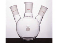 MSE PRO Slanted Three-Mouth Ball Bottle, Thick Wall and High Strength, Middle Grinding Mouth: 29/42, Side Grinding Mouth: 24/40, 500mL