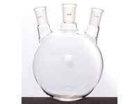 MSE PRO Slanted Three-Mouth Ball Bottle, Thick Wall and High Strength, Middle Grinding Mouth: 29/42, Side Grinding Mouth: 24/40, 2000mL