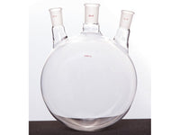 MSE PRO Slanted Three-Mouth Ball Bottle, Thick Wall and High Strength, Middle Grinding Mouth: 29/42, Side Grinding Mouth: 24/40, 5000mL