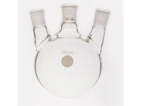 MSE PRO Small Angle Three-Mouth Ball Bottle, Thick Wall and High Strength, Middle Grinding Mouth: 14/20, Side Grinding Mouth: 14/20, 250mL