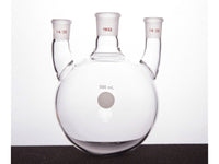 MSE PRO Straight Three-Mouth Ball Bottle, Thick Wall and High Strength, Middle Grinding Mouth: 19/22, Side Grinding Mouth: 14/20, 500mL