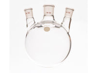 MSE PRO Small Angle Three-Mouth Ball Bottle, Thick Wall and High Strength, Middle Grinding Mouth: 19/22, Side Grinding Mouth: 14/20, 500mL