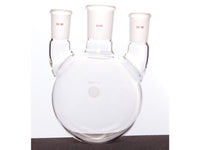 MSE PRO Straight Three-Mouth Ball Bottle, Thick Wall and High Strength, Middle Grinding Mouth: 34/45, Side Grinding Mouth: 24/40, 1000mL