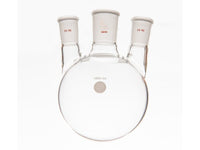 MSE PRO Small Angle Three-Mouth Ball Bottle, Thick Wall and High Strength, Middle Grinding Mouth: 34/45, Side Grinding Mouth: 24/40, 1000mL