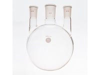 MSE PRO Straight Three-Mouth Ball Bottle, Thick Wall and High Strength, Middle Grinding Mouth: 34/45, Side Grinding Mouth: 24/40, 2000mL