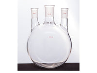 MSE PRO Straight Three-Mouth Ball Bottle, Thick Wall and High Strength, Middle Grinding Mouth: 34/45, Side Grinding Mouth: 24/40, 3000mL