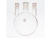 MSE PRO Straight Three-Mouth Ball Bottle, Thick Wall and High Strength, Middle Grinding Mouth: 34/45, Side Grinding Mouth: 29/42, 2000mL