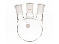 MSE PRO Small Angle Three-Mouth Ball Bottle, Thick Wall and High Strength, Middle Grinding Mouth: 24/40, Side Grinding Mouth: 24/40, 500mL