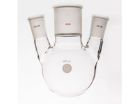 MSE PRO Small Angle Three-Mouth Ball Bottle, Thick Wall and High Strength, Middle Grinding Mouth: 45/50, Side Grinding Mouth: 24/40, 500mL