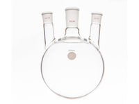 MSE PRO Small Angle Three-Mouth Ball Bottle, Thick Wall and High Strength, Middle Grinding Mouth: 24/40, Side Grinding Mouth: 19/22, 2000mL