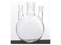 MSE PRO Straight Three-Mouth Ball Bottle, Thick Wall and High Strength, Middle Grinding Mouth: 45/50, Side Grinding Mouth: 24/40, 3000mL