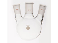 MSE PRO Small Angle Three-Mouth Ball Bottle, Thick Wall and High Strength, Middle Grinding Mouth: 29/42, Side Grinding Mouth: 24/40, 500mL