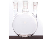 MSE PRO Straight Three-Mouth Ball Bottle, Thick Wall and High Strength, Middle Grinding Mouth: 29/42, Side Grinding Mouth: 24/40, 2000mL