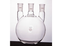 MSE PRO Straight Three-Mouth Ball Bottle, Thick Wall and High Strength, Middle Grinding Mouth: 29/42, Side Grinding Mouth: 24/40, 3000mL