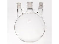 MSE PRO Small Angle Three-Mouth Ball Bottle, Thick Wall and High Strength, Middle Grinding Mouth: 29/42, Side Grinding Mouth: 24/40, 3000mL