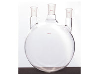 MSE PRO Straight Three-Mouth Ball Bottle, Thick Wall and High Strength, Middle Grinding Mouth: 29/42, Side Grinding Mouth: 24/40, 5000mL