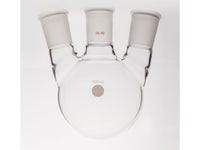 MSE PRO Small Angle Three-Mouth Ball Bottle, Thick Wall and High Strength, Middle Grinding Mouth: 29/42, Side Grinding Mouth: 29/42, 500mL