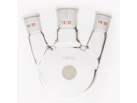 MSE PRO Small Angle Three-Mouth Ball Bottle, Thick Wall and High Strength, Middle Grinding Mouth: 19/22, Side Grinding Mouth: 14/20, 100mL