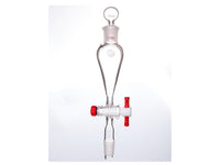 MSE PRO Separating Funnel, Upper Lower Mouth: 14/20, Hollow Glass Mouth Stopper, 2mm Glass Stopper, 25mL