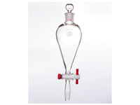 MSE PRO Separating Funnel, Upper Lower Mouth: 14/20, Hollow Glass Mouth Stopper, 2mm Glass Stopper, 100mL